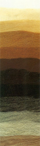 Alpaca fleece comes in twenty two primary colors with two hundred shades